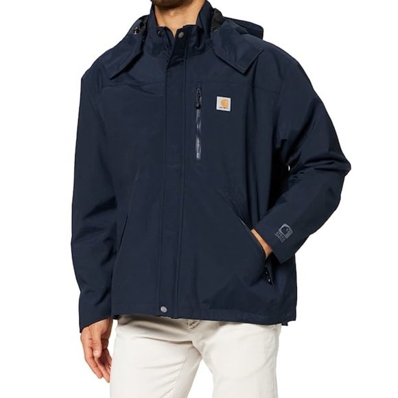 NWT Carhartt Men's Storm Defender Heavyweight Jacket Navy Size 4XL